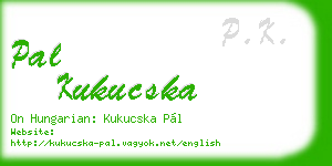 pal kukucska business card